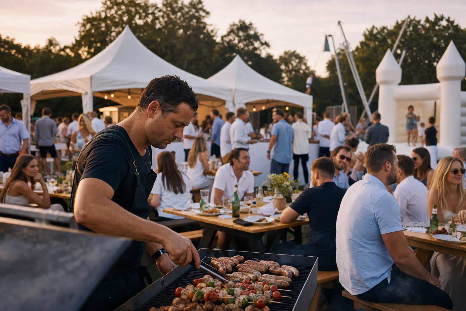 Organizacja plenerowego pikniku firmowego ze sceną i animacjami w Łomży