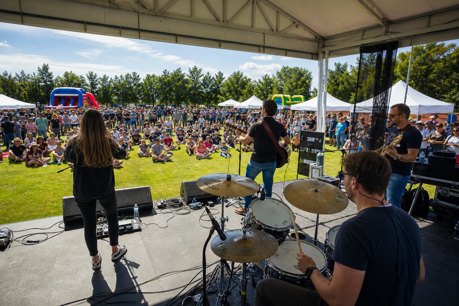 Organizacja plenerowego pikniku firmowego ze sceną i animacjami w Białymstoku